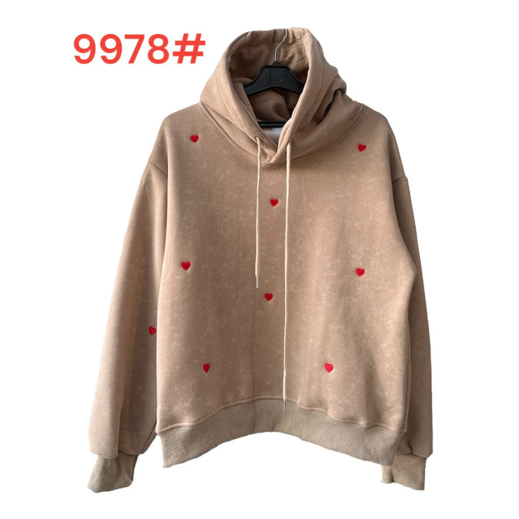 Батник жіночий, трикотаж, фліс, м.9978 (Розмір: S-XL ), 3 кольори, в упаковці 4 штуки №319458 - 