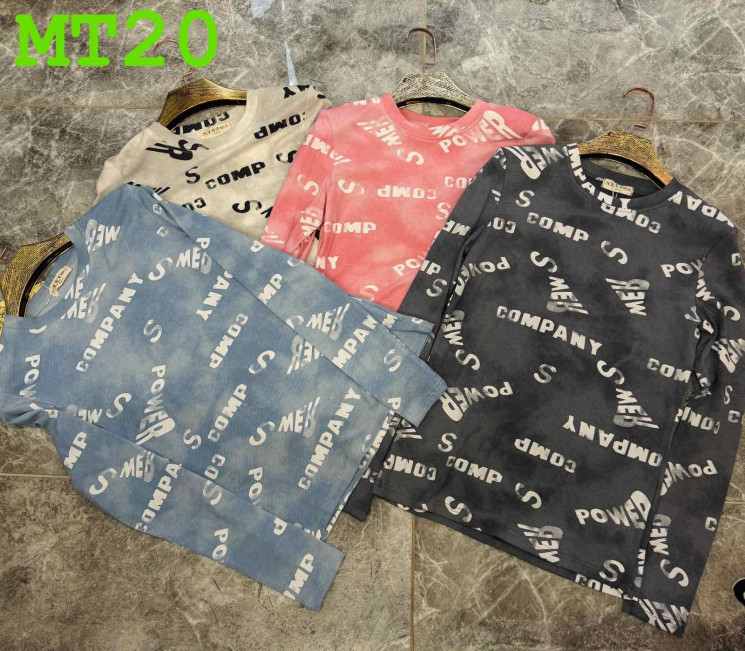 Лонгслів жіночий, бавовна, м.М20 (р. S-XL), 4 кольори, в упаковці 4 штуки №336242 - 