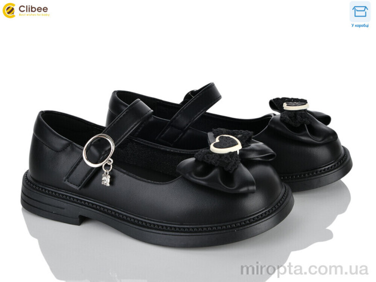 Туфлі DC809-1 black р: 31-36, в упаковці: 6 пар, купити тільки гуртом - 1197709