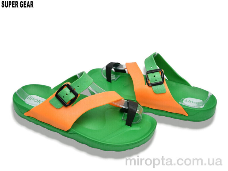 Шльопанці A01-2468 green р: 40-45, в упаковці: 8 пар, купити тільки гуртом - 1164915