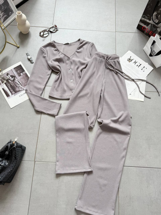 Костюм жіночий, рубчик мустанг, м. 1239 (р: 42-44, 44-46) №707663 - BestFashion RZ6220 м. 1239