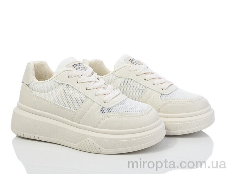 Кросівки 02-5 beige р: 36-41, в упаковці: 8 пар, купити тільки гуртом - 1044137