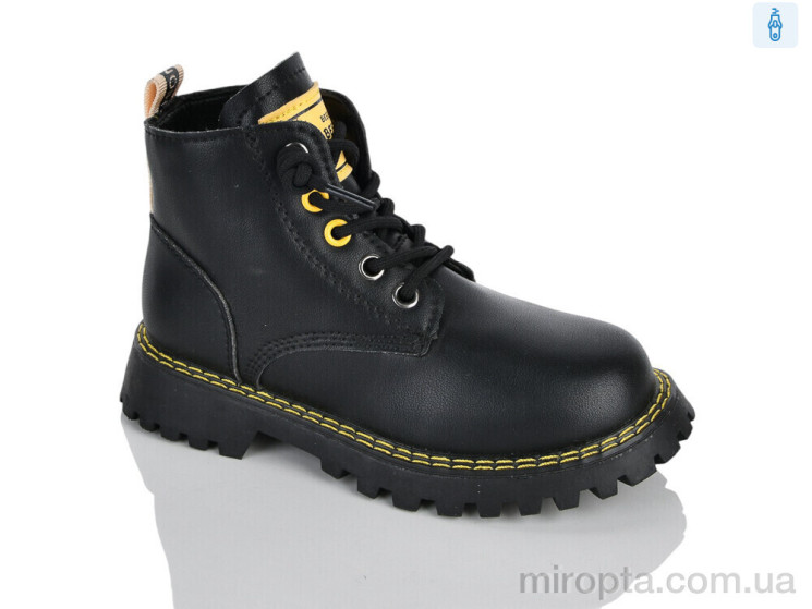 Черевики XXF02-1264 black-yellow р: 27-32, в упаковці: 8 пар, купити тільки гуртом - 1198015