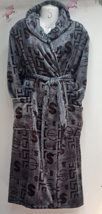 Халат жіночий, полірована махра, м.799 (Розмір: 52-62), 3 кольори, в упаковці 3 штуки №321395 - 
