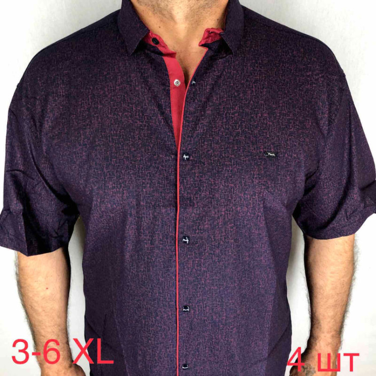 Сорочка Paul Semih р 3XL-6XL Чоловіча M062 purple - Nadiyka BG/PO2161-2162