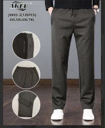 Спортивні штани чоловічі "JXK03-2" двохнитка (р: 4XL,5XL,6XL,7XL) мікс кольорів, в упаковці 6 шт. №388289