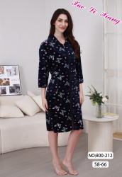 Халат жіночий, велюр, м.800-212 (р. 58-66), в упаковці 5 шт. №332731