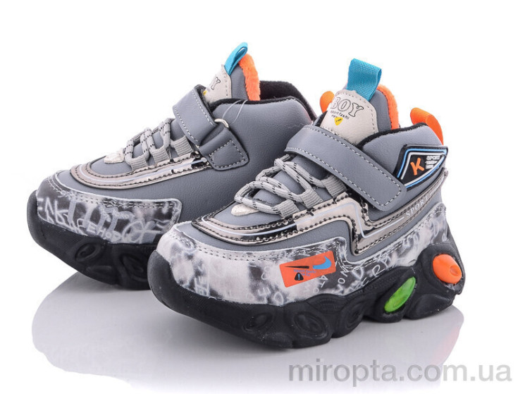 Кросівки A215S grey р: 21-26, в упаковці: 12 пар, купити тільки гуртом - 779489