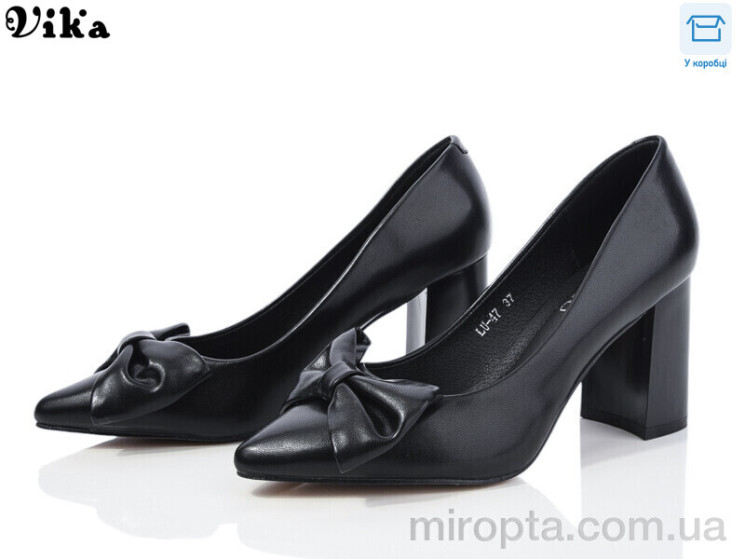 Туфлі LU47 black р: 35-40, в упаковці: 8 пар, купити тільки гуртом - 1034920