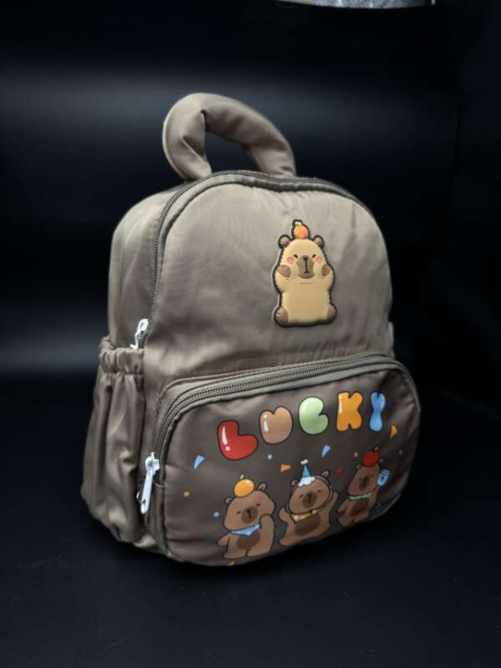 Дитячий рюкзак Lucky з капібарою Коричневий м.25-605 (25*22 см) №760375 - Amsterdam HR277