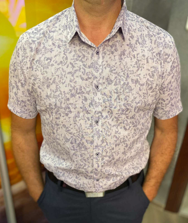 Сорочка No Brand р 3XL-6XL Чоловіча S2823 white батал - NikNumbers SE1041-1042