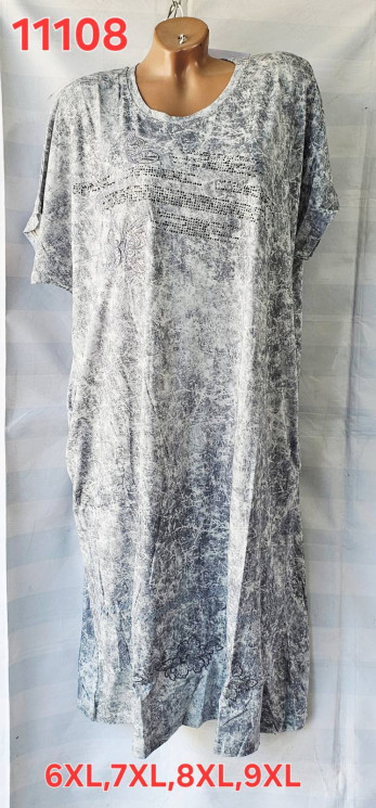 Сукня жіноча, трикотаж, м.11108 (розміри: 6XL-9XL ), в упаковці 4 штуки №345120 - Iris BG/PO436