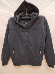 Кофта спортивна чоловіча, трикотаж, хутро, м. В2359 (Розмір: 3XL-7XL ), 2 кольори, в упаковці 5 штук №334966