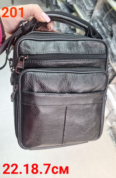 Сумка чоловіча "201" штучна шкіра (р: 22*18*7см) №379314 - Bags BE3616