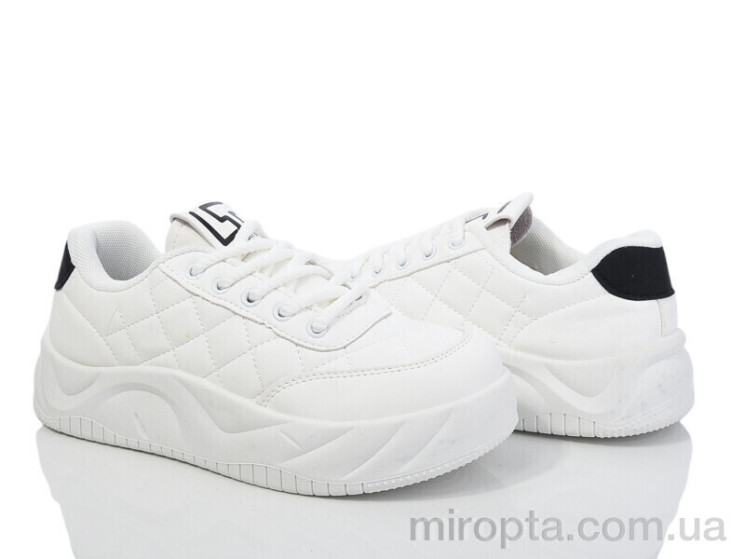 Кросівки 149-55 white-black р: 36-41, в упаковці: 8 пар, купити тільки гуртом - 974451