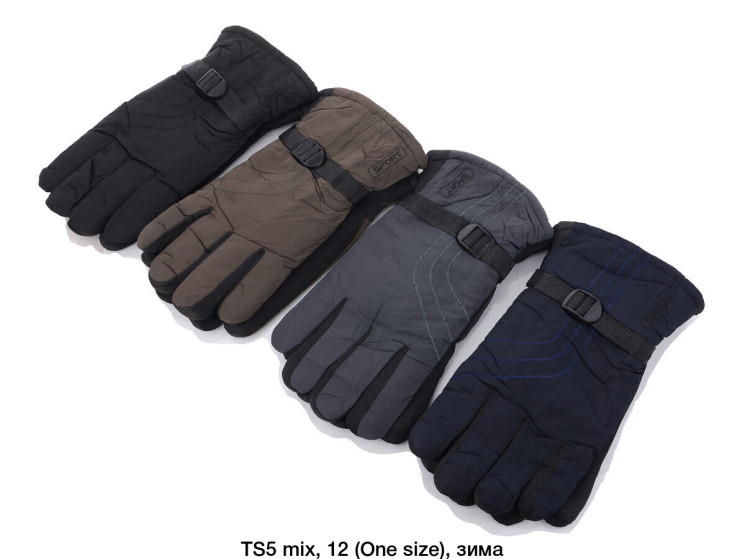 Перчаткі чоловічі "ТS5" хутро (Розмір: One Size) в упаковці 12 штук №154373 - Koroleva 470