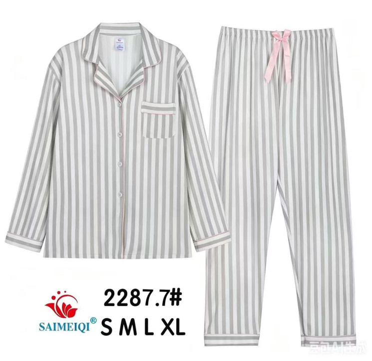 Піжама жіноча трикотаж м.2287.7 (Розмір:S-XL) в упаковці 4 штуки №764372 - Ekaterina