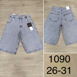 Джинсові Шорти жіночі Бермуди, м.1090, (р: 26-31), в упаковці 6 штук, №751452