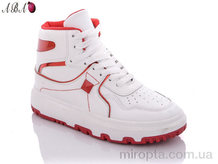 Кросівки BK72 white-red р: 36-41, в упаковці: 8 пар, купити тільки гуртом - 761417