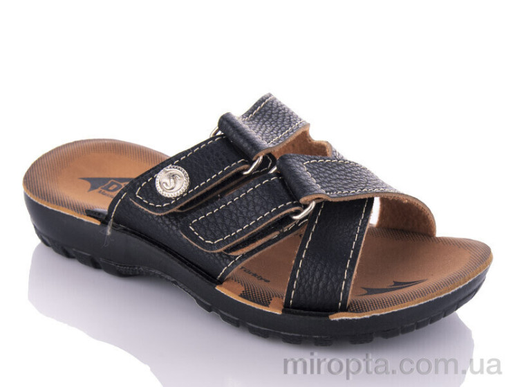 Шльопанці K26-710 black (24-30) р: 25-30, в упаковці: 6 пар, купити тільки гуртом - 1190361