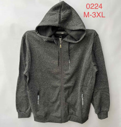 Кофта спортивна чоловіча, "0224" байка (р: М-3XL) мікс кольорів, в упаковці 5 шт. №600883