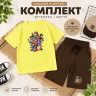 Костюм дитячий футболка+шорти стрейч кулір, трикотаж м.2615 (р.128-152 см) 3 кольора в упаковці 5 штук  №762905 -  Atletik SE507