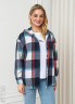 Сорочка кофта жіноча в клітинку, м. 7730 байка (Розмір: XL-4XL) 2 кольора, в уп 4 шт №750783 - Coolme WE3111