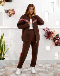 Костюм жіночий з орнаментом, тринитка пеньє з начосом, м. 4075 (р: 48-50, 52-54) №717724