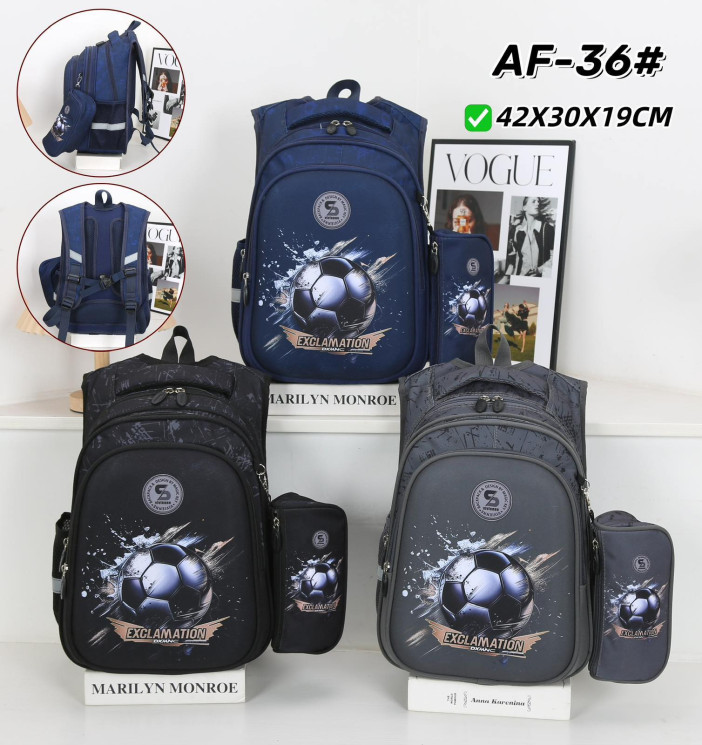 Рюкзак дитячий "AF-36" щільний текстиль (р: 42*30*19см) 3 кольори №386402 - Ventil SE939
