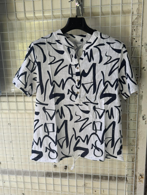 Блузка жіноча льон м.1978-1 (р:XL-5XL) в упаковці 5 штук №762989 - Moda SE661