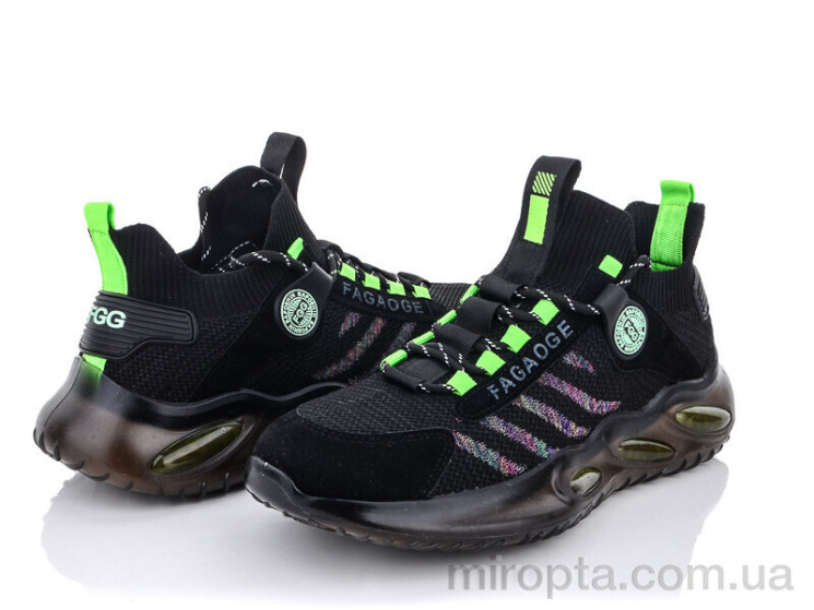 Кросівки 191-4 black р: 40-44, в упаковці: 8 пар, купити тільки гуртом - 763923