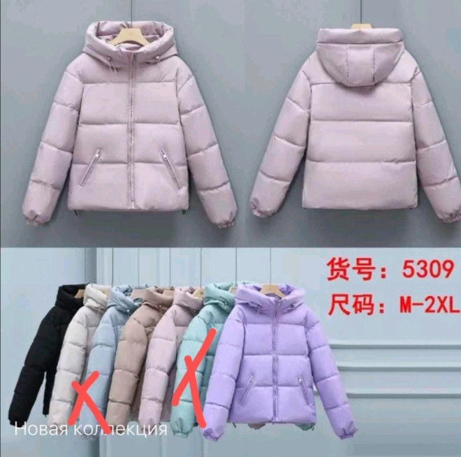 Куртка жіноча "5309" плащівка (р: M-2XL) 5 кольорів, в упаковці 4 шт. №361288 - Topmix WE1172