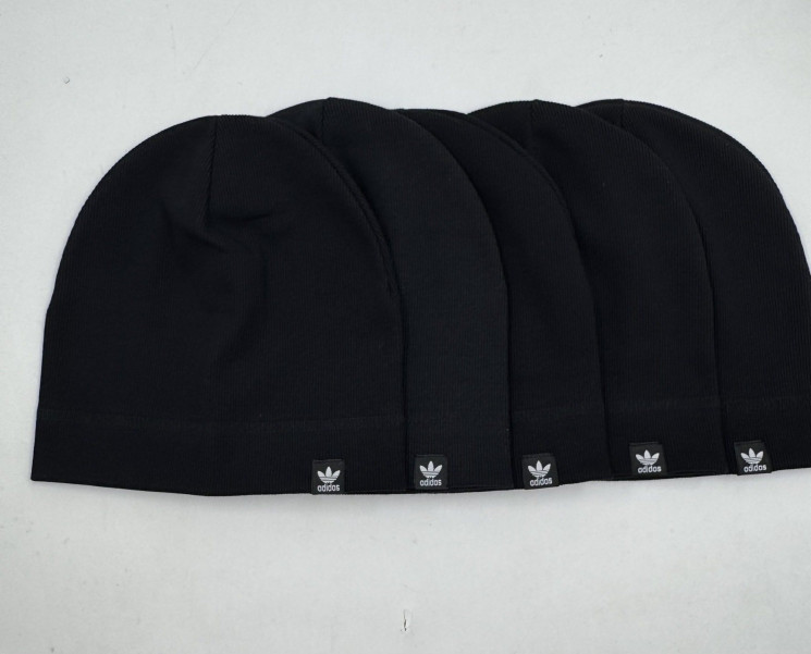 Шапка дитяча "Adidas" кашкорсе (р: 54-56) в упаковці 5 шт. №389527 - Ventil SE939
