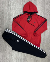 Спортивний костюм чоловічий Adidas "260/209" турецька двохнитка, пеньє (р: M-3XL) 4 кольори, в упаковці 5 шт. №365346
