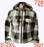Сорочка чоловіча  фліс м.728 (р: S-2XL) 4 кольора в упаковці 5 штук №758137 - Nadiyka BG/PO2161-2162
