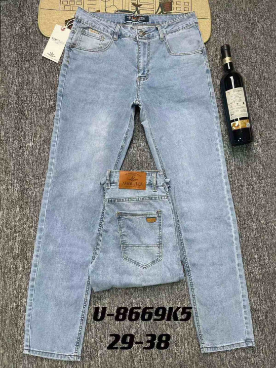 Джинси чоловічі, джинс, м.U-8669K5 (розміри: 29-38), в упаковці 8 штук №329395 - Vanda SE1013