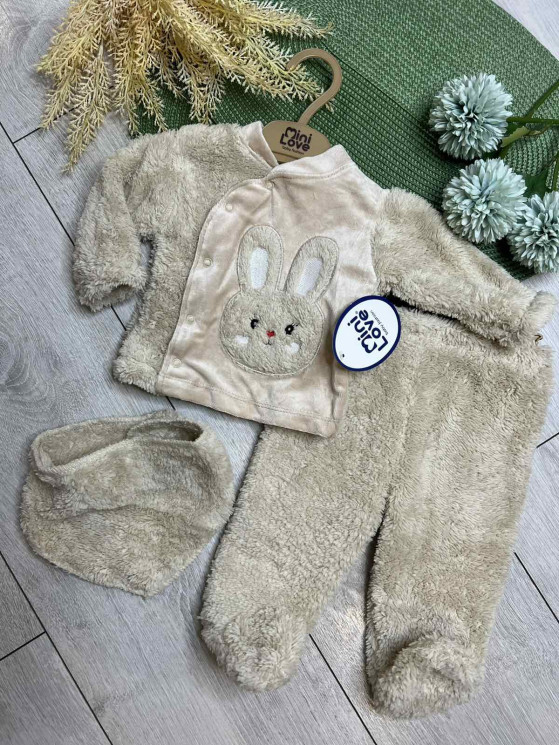 Костюм дитячий, махра, велюр (р: 0-3 місяців) в упаковці 2 шт. №378358 - Ostrovok SE891