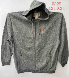 Кофта спортивна чоловіча, "0229" байка (р: 4XL-8XL) мікс кольорів, в упаковці 5 шт. №600875