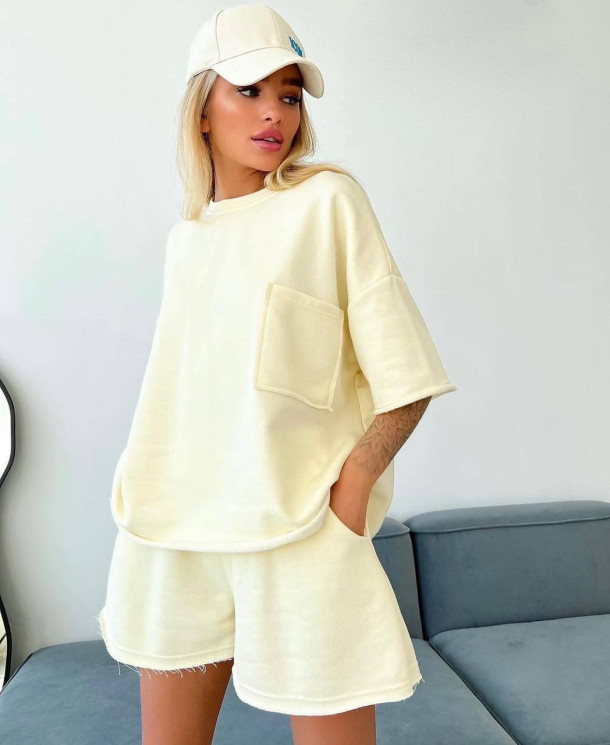 Костюм жіночий, турецька петля м.313 (р: 42-46 oversize) №809984 - 