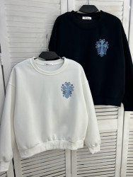 Світшот жіночий, двохнитка (р: one size) 2 кольори, в упаковці 5 шт. №387112
