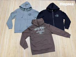 Спортивна кофта чоловіча, двохнитка (р: L,XL,2XL,3XL,4XL) 3 кольори, в упаковці 5 шт. №389102