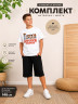 Костюм дитячий футболка+шорти стрейч кулір, трикотаж м.2615 (р.128-152 см) 2 кольора в упаковці 5 штук  №762906 - Atletik SE507