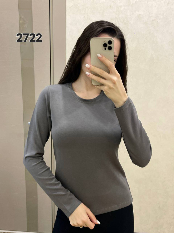 Лонгслів жіночий, трикотаж, м.2722 (р. 42-44;46-48 ), в упаковці 2 штуки №336723 - Korona UG 4477