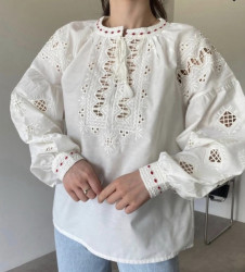 Вишиванка жіноча, льон (розміри: S,M,L ), в упаковці 3 штуки №342739