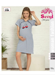 Нічна сорочка для вагітних "3104" віскоза (р: М,L,XL) в упаковці 3 шт. №364713