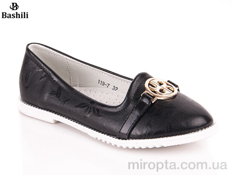 Туфлі 119-7 black р: 31-36, в упаковці: 8 пар, купити тільки гуртом - 134572