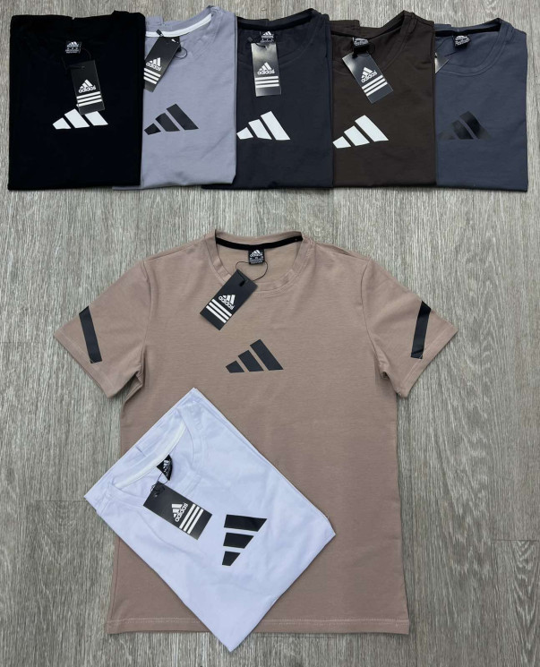 Футболка підліткова Adidas "314-3" кулір, пеньє (р: 13-17 років) 7 кольорів, в упаковці 5 шт. №385075 - Spider