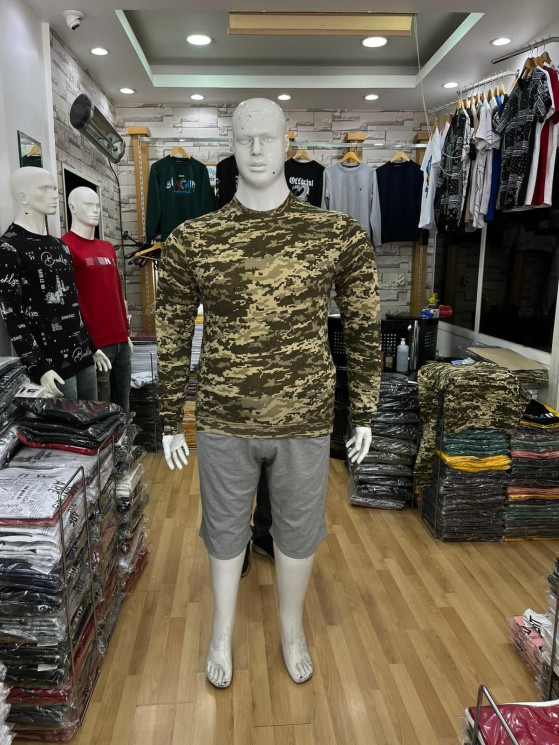 Батник чоловічий батал (Розмір: 3XL - 6XL) №805560 - Wolf