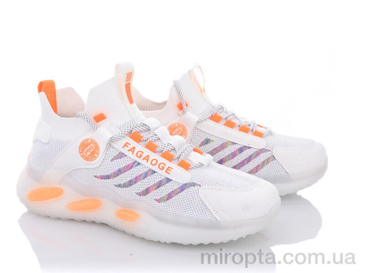 Кросівки 191-4 white р: 40-44, в упаковці: 8 пар, купити тільки гуртом - 763924