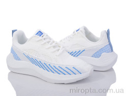 Кросівки 176-39 white-blue р: 36-41, в упаковці: 8 пар, купити тільки гуртом